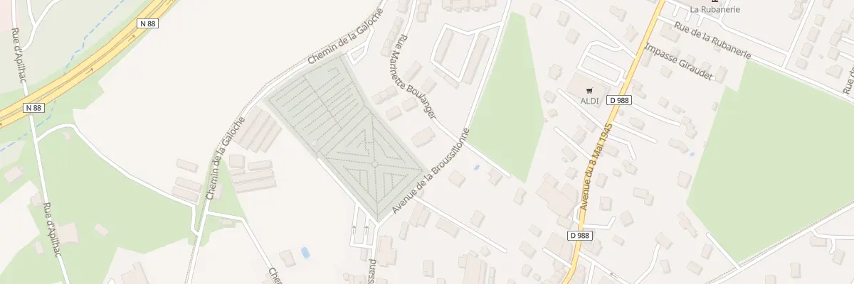 Plan du 1 Rue Marinette Boulanger à Yssingeaux