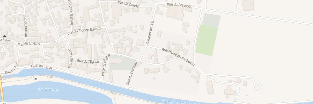 Plan du 2 Rue Haute du Faubourg à Tours-sur-Marne
