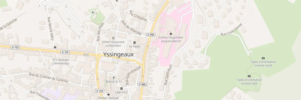 Plan du 14 Av de la Marne à Yssingeaux