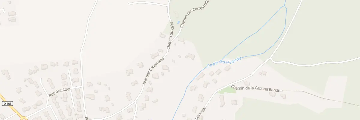 Plan du 18 Rue des Carreyroles à Aujargues