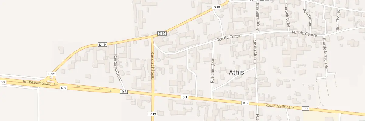Plan du 8 Rue du Centre à Athis