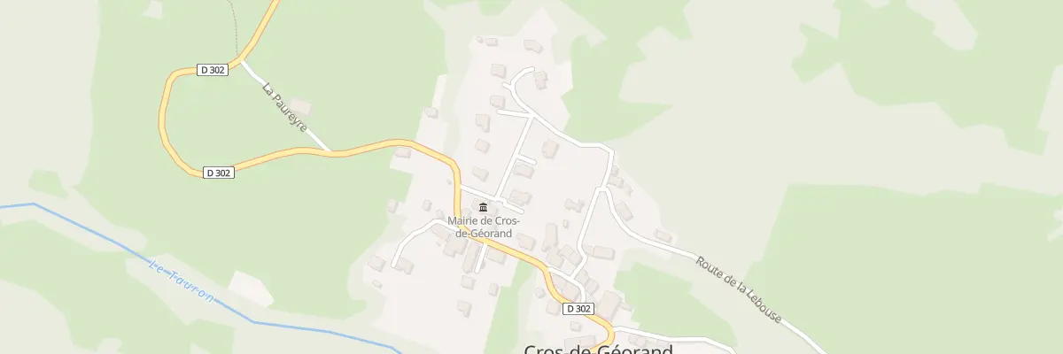Plan du 5256 Cros de Georand à Cros-de-Géorand