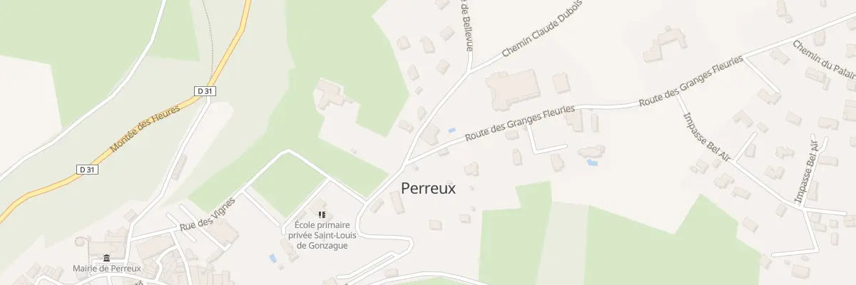 Plan du 41 Rte des Granges Fleuries à Perreux