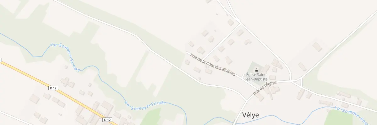 Plan du 9 Rue de la Cote des Rivières à Vélye