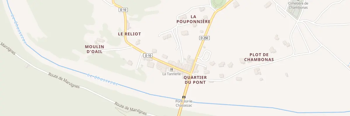 Plan du 5045 Le Pont à Chambonas