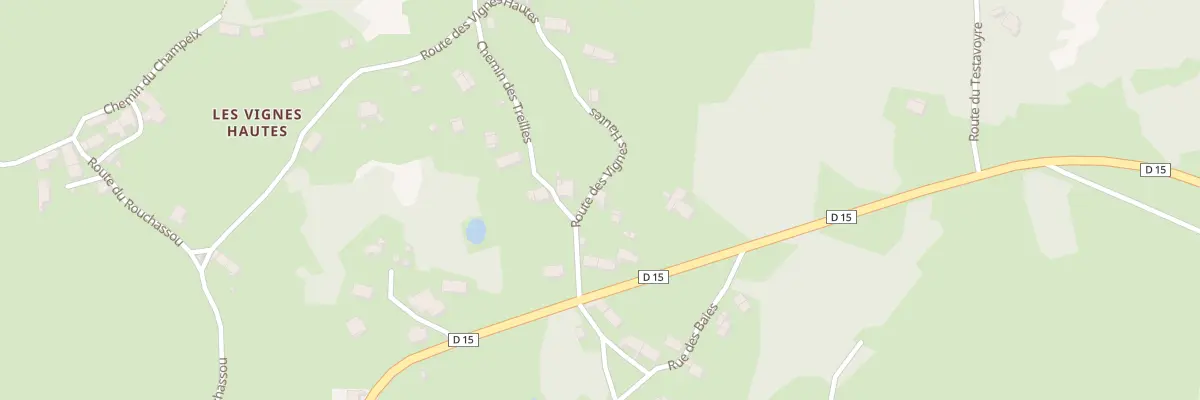 Plan du 5163 Les Vignes Hautes à Champclause