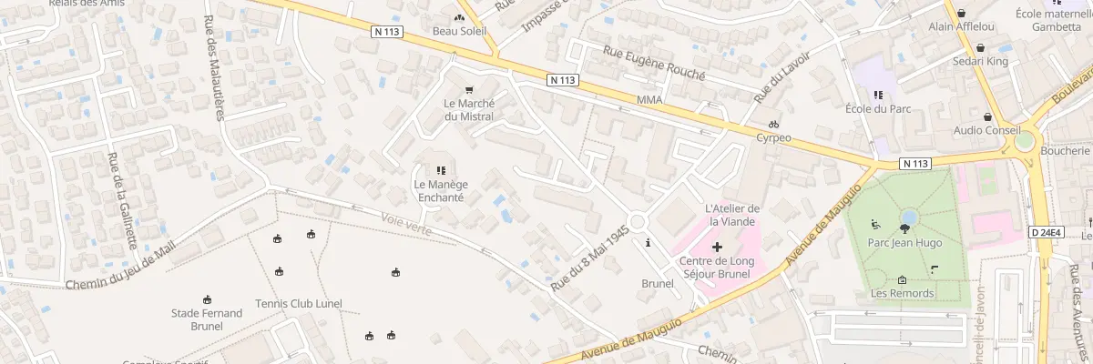 Plan du 178 Rue Bruno Brunel à Lunel