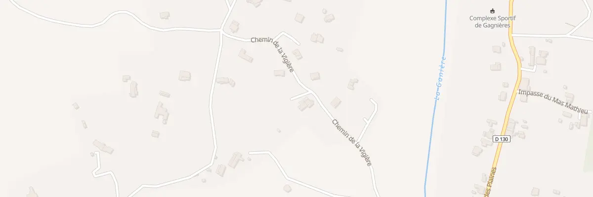 Plan du 409 Che de la Vigière à Gagnières
