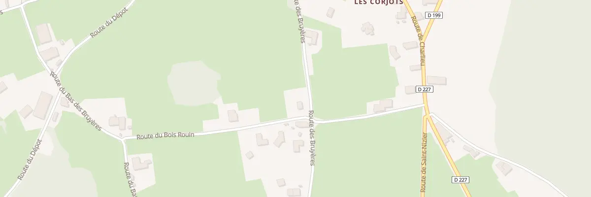 Plan du 220 Rte du Bois Rouin à Fleury-la-Montagne