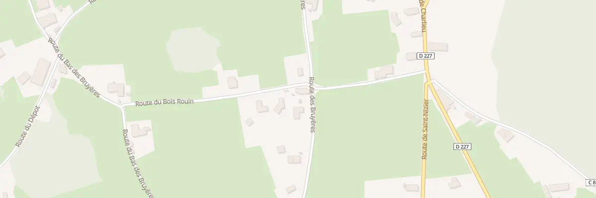 Plan du 436 Rte des Bruyeres à Fleury-la-Montagne