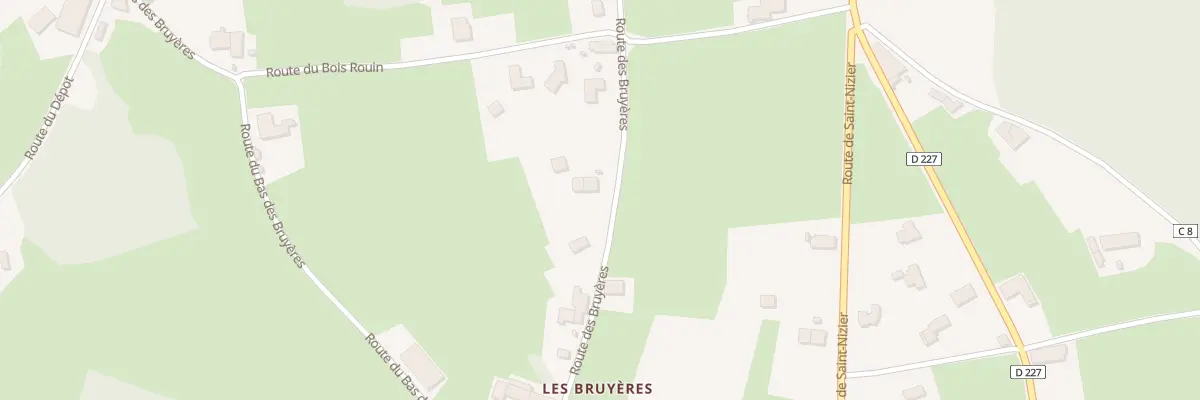 Plan du 548 Rte des Bruyeres à Fleury-la-Montagne