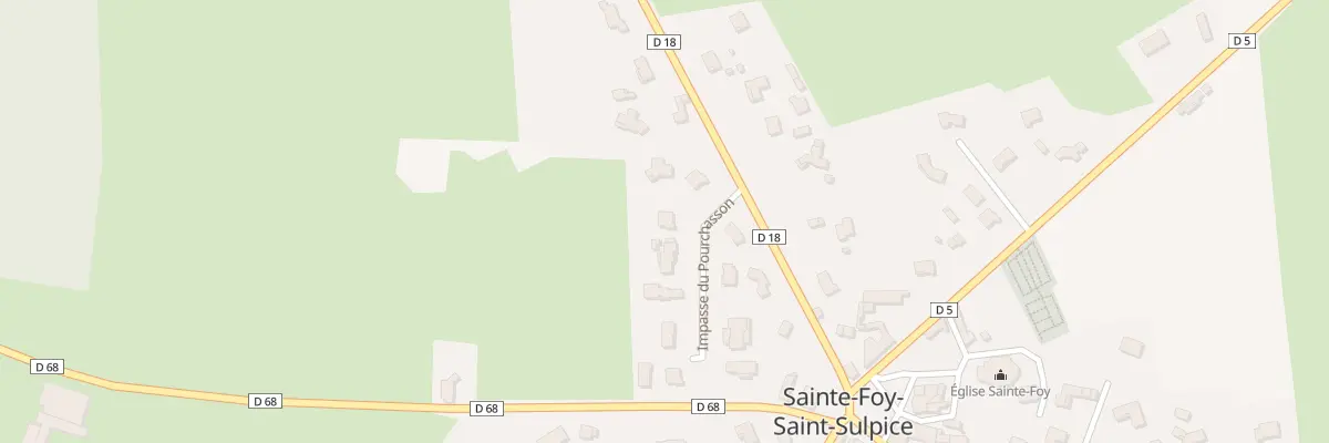 Plan du 46 Imp de Pourchasson à Sainte-Foy-Saint-Sulpice