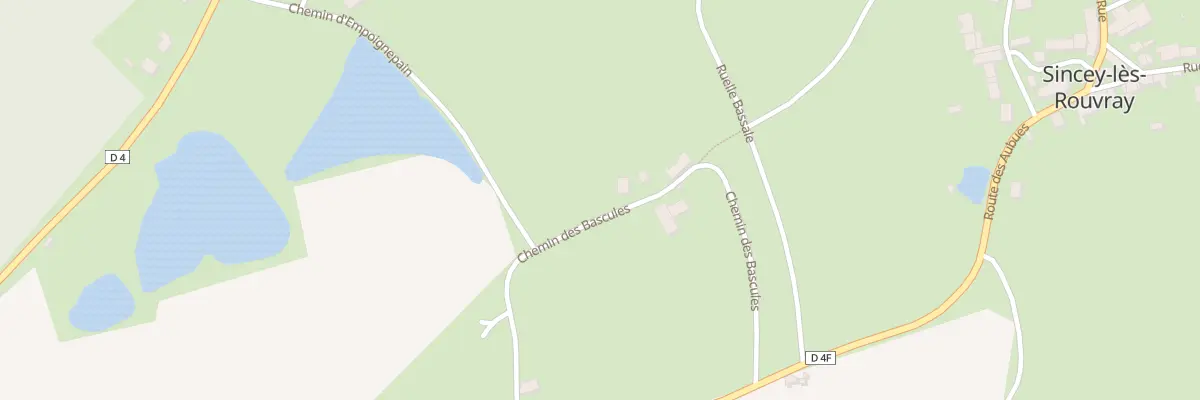 Plan du 3 Che des Bascules à Sincey-lès-Rouvray