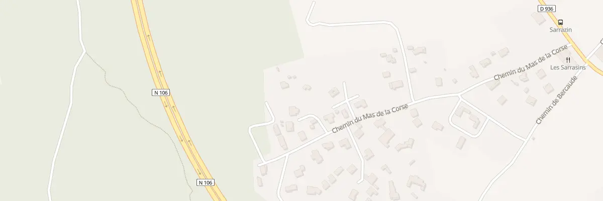 Plan du 528 Che du Mas de la Corse à Vézénobres