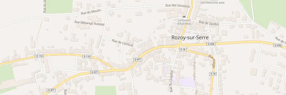 Plan du 92 Rue Charles de Gaulle à Rozoy-sur-Serre