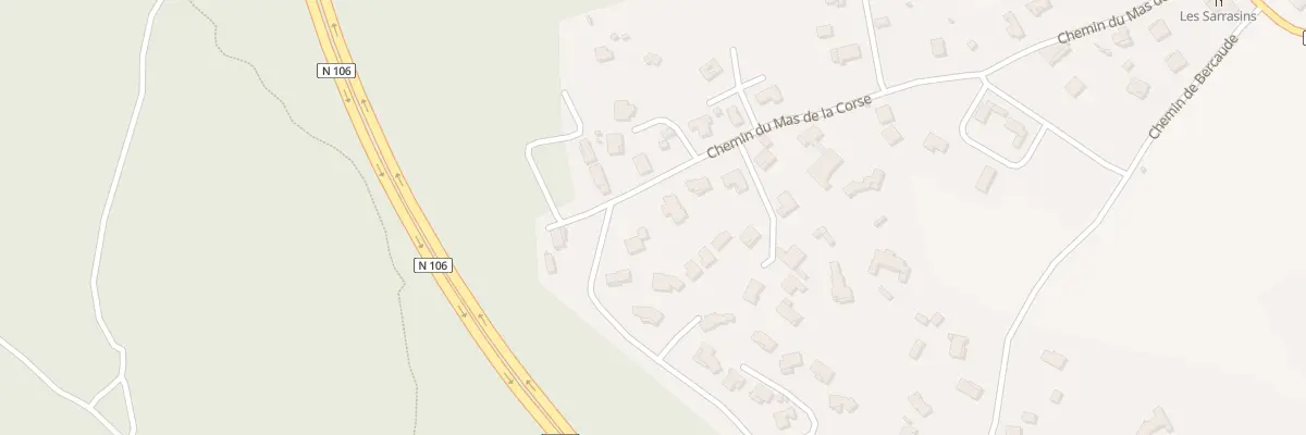 Plan du 419H Che du Mas de la Corse à Vézénobres