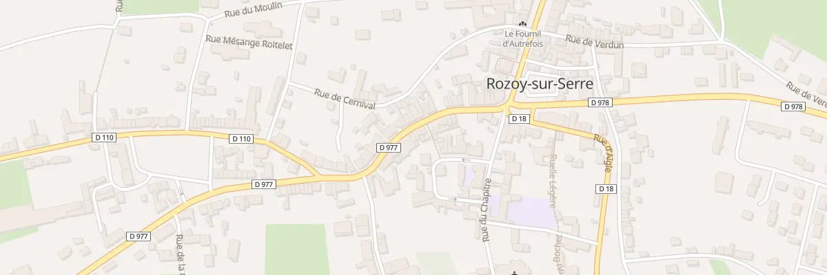 Plan du 93 Rue Charles de Gaulle à Rozoy-sur-Serre