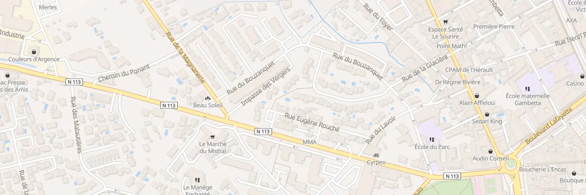 Plan du 162 Rue des Glycines à Lunel