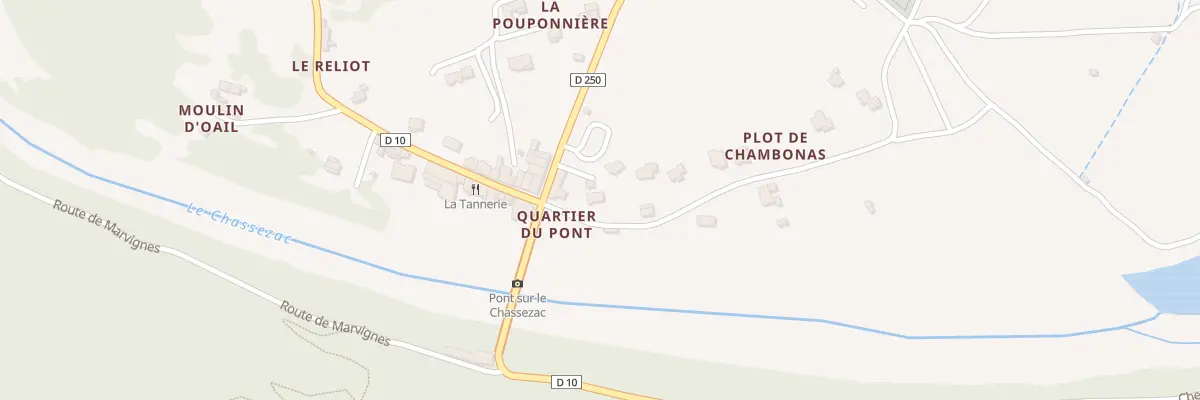 Plan du 5205 Le Pont à Chambonas