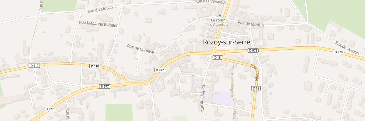 Plan du 75 Rue Charles de Gaulle à Rozoy-sur-Serre