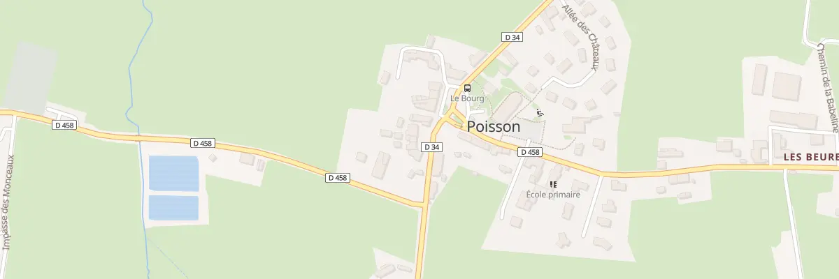 Plan du 32 Rte de Bornat à Poisson