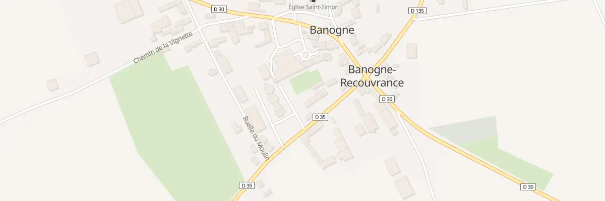 Plan du 8 Rue du Château à Banogne-Recouvrance