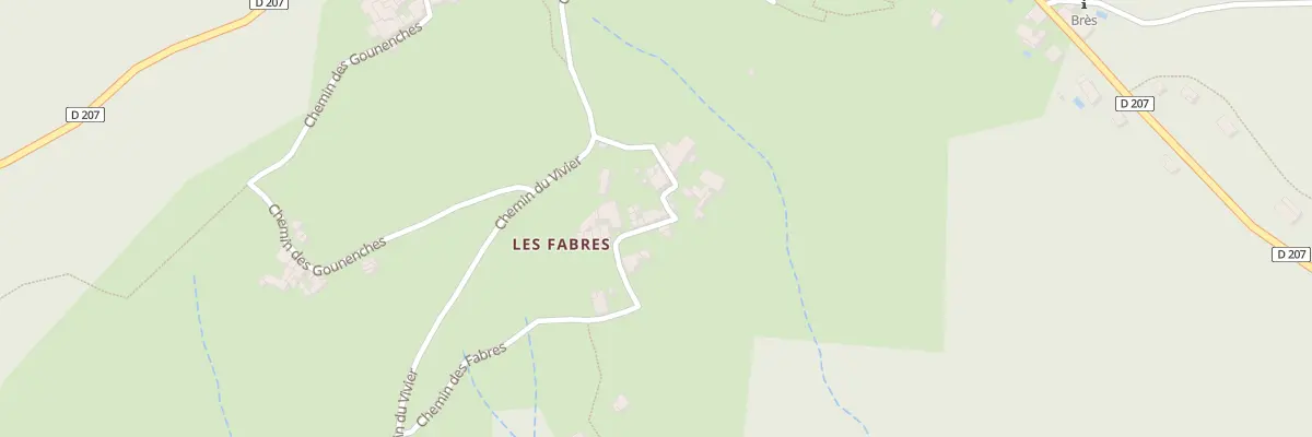 Plan du 90 Che des Fabres à Payzac