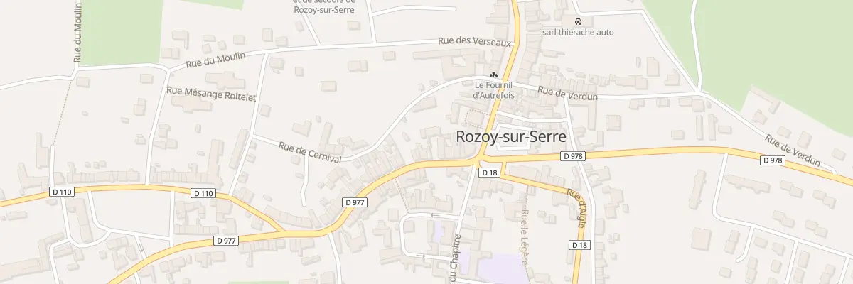 Plan du 42 Rue Charles de Gaulle à Rozoy-sur-Serre