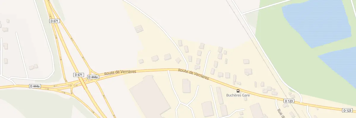 Plan du 7 Rte de Verrieres à Buchères