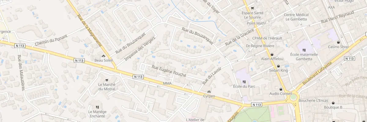 Plan du 90 Rue des Glycines à Lunel