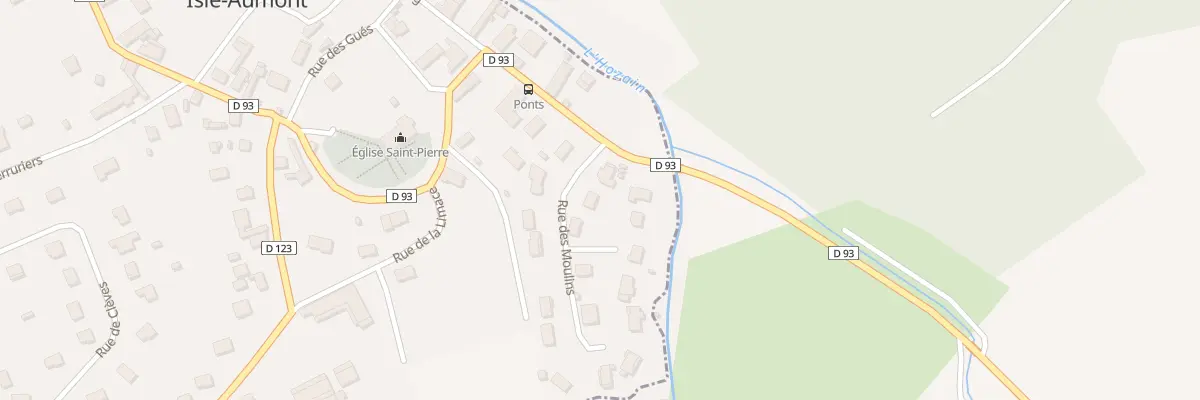 Plan du 3 Rue des Moulins à Isle-Aumont