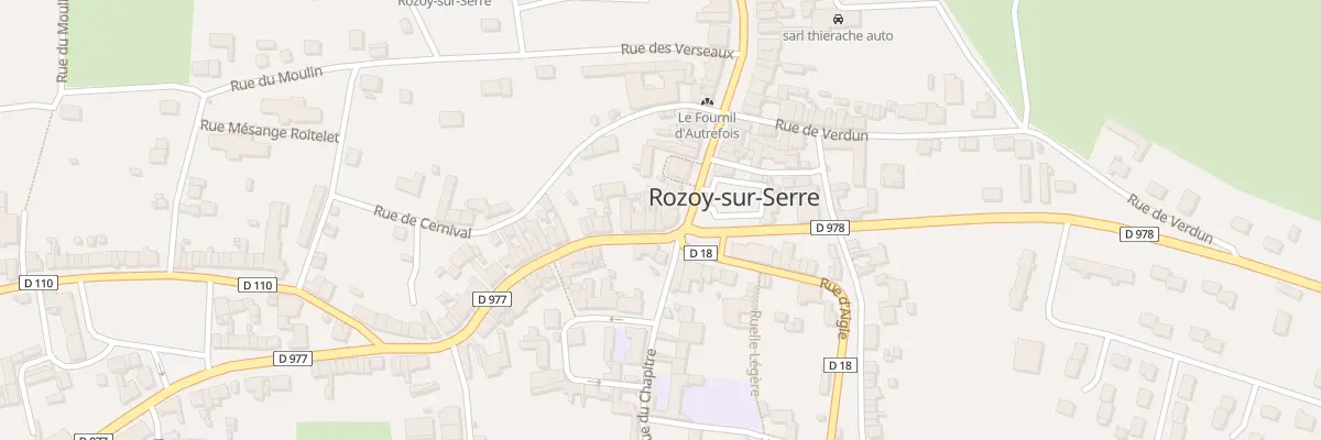 Plan du 10 Rue Charles de Gaulle à Rozoy-sur-Serre