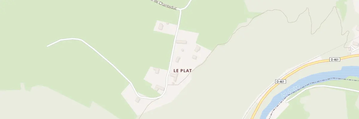 Plan du 5740A Le Plat à Beauzac