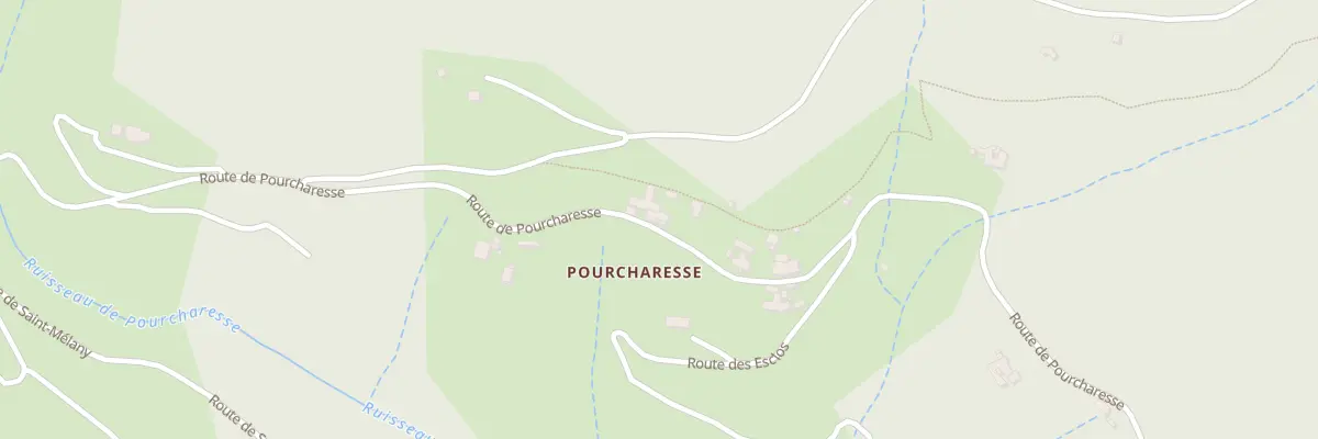 Plan du 5205 Pourcharesse à Dompnac