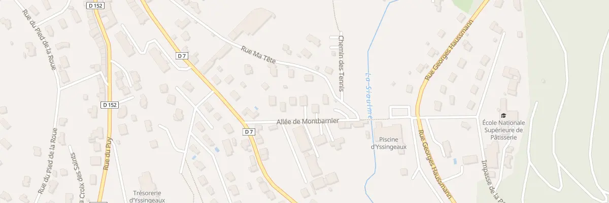 Plan du 95 All de Montbarnier à Yssingeaux