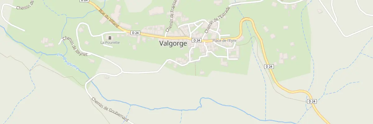 Plan du 76 Che des Brouchonnes à Valgorge