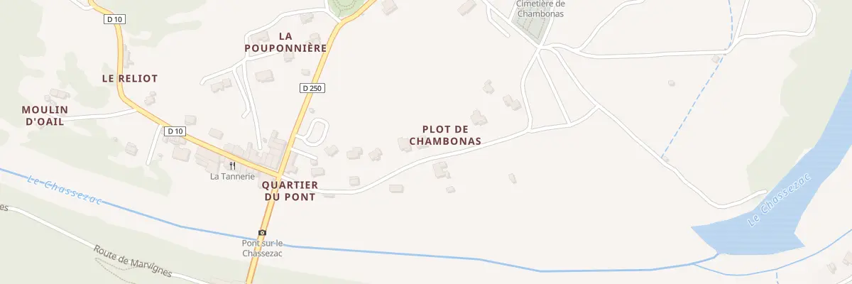 Plan du 5557 Plot de Chambonas à Chambonas