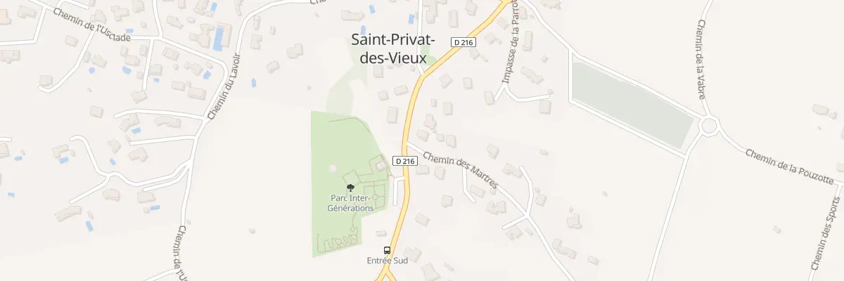 Plan du 168 Rte de Saint Privat à Saint-Privat-des-Vieux