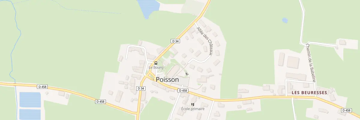 Plan du 10 All des Châteaux à Poisson
