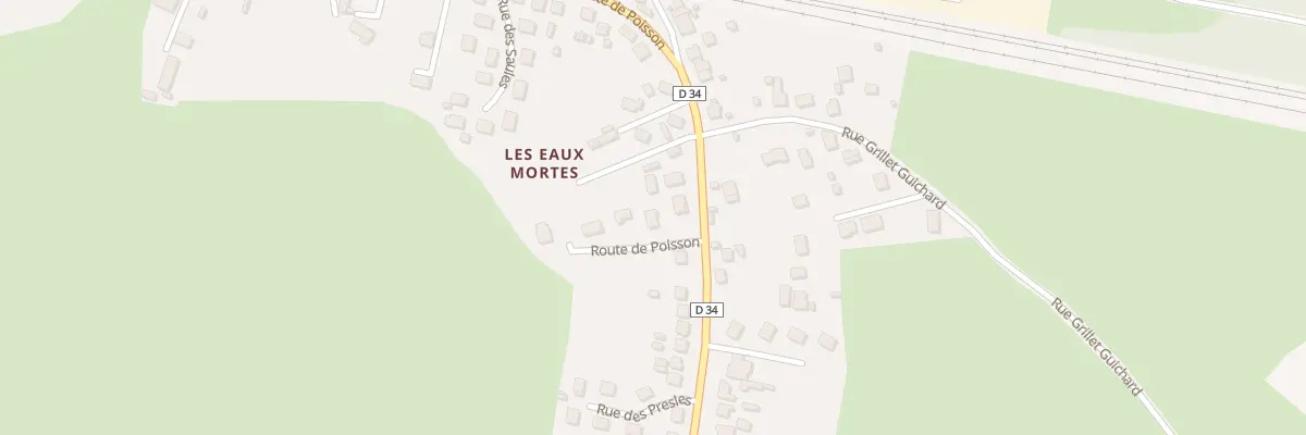 Plan du 106B Rte de Poisson à Paray-le-Monial