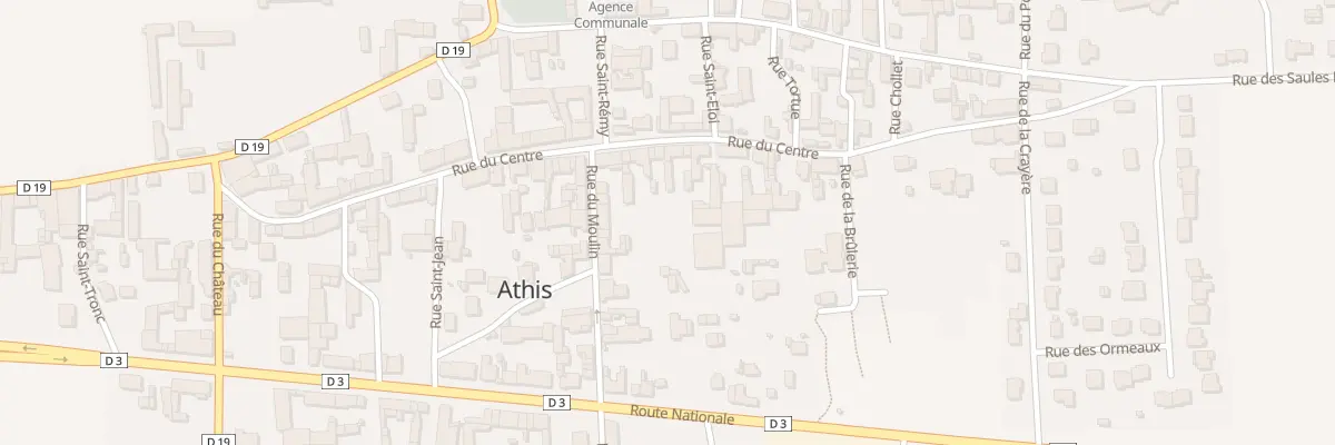 Plan du 34 Rue du Centre à Athis