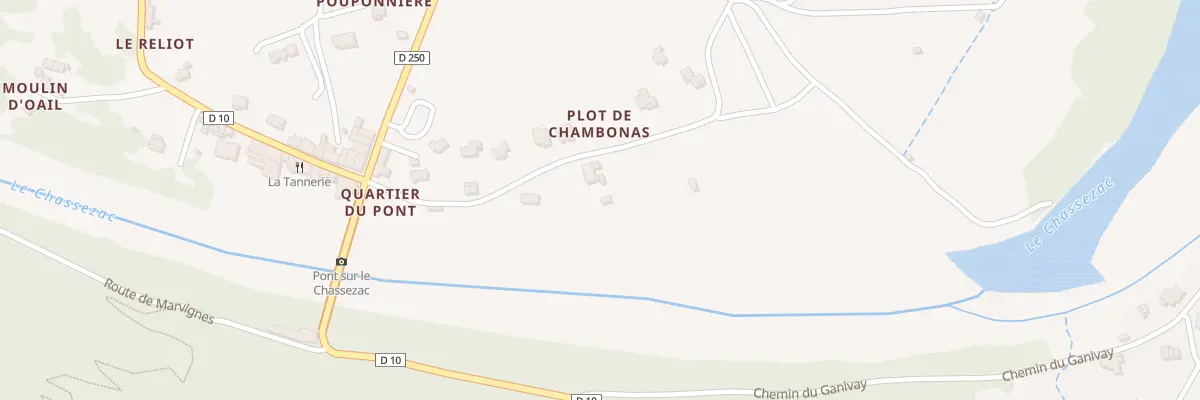Plan du 5034T Plot de Chambonas à Chambonas