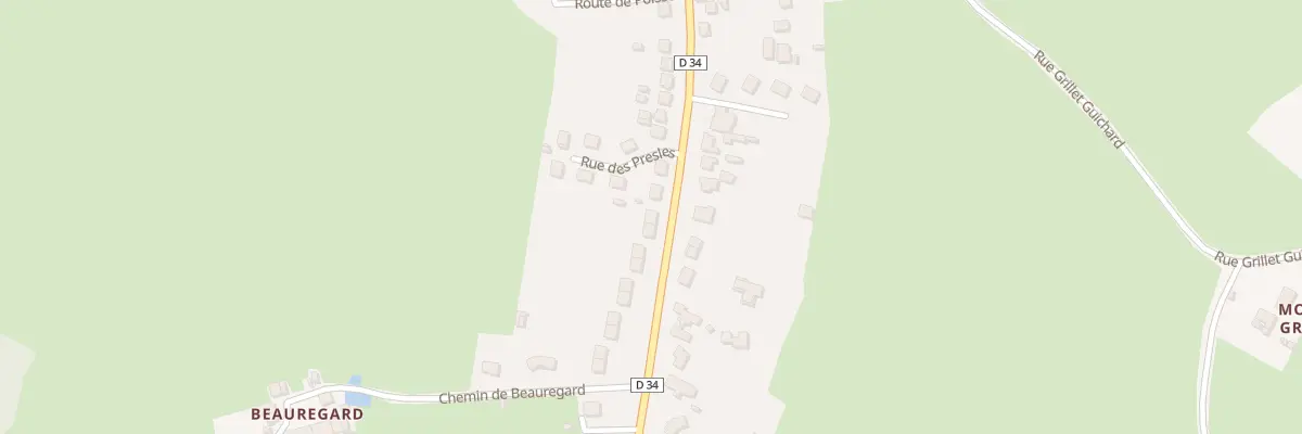 Plan du 128 Rte de Poisson à Paray-le-Monial