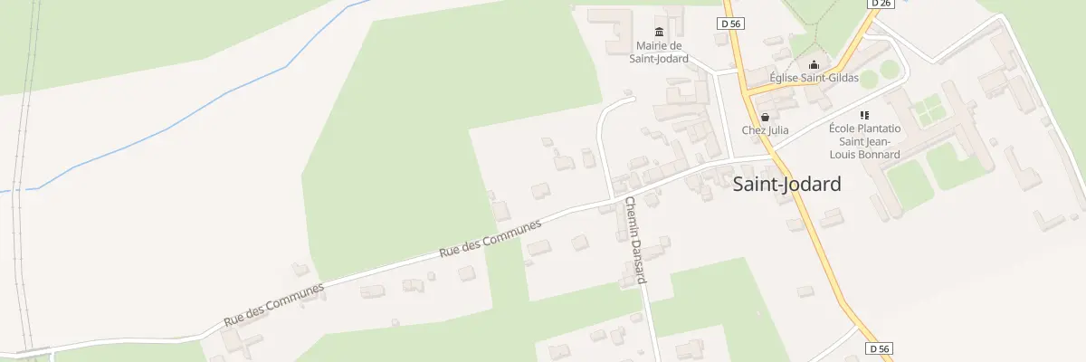 Plan du 160 Rue des Communes à Saint-Jodard