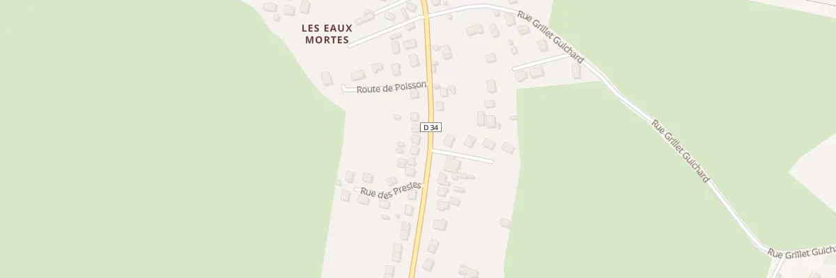 Plan du 116 Rte de Poisson à Paray-le-Monial