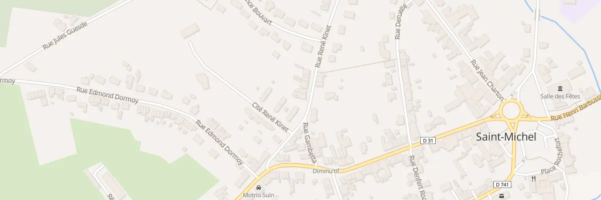 Plan du 9 Rue Rene Kinet à Saint-Michel