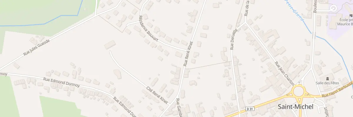 Plan du 27 Rue Rene Kinet à Saint-Michel