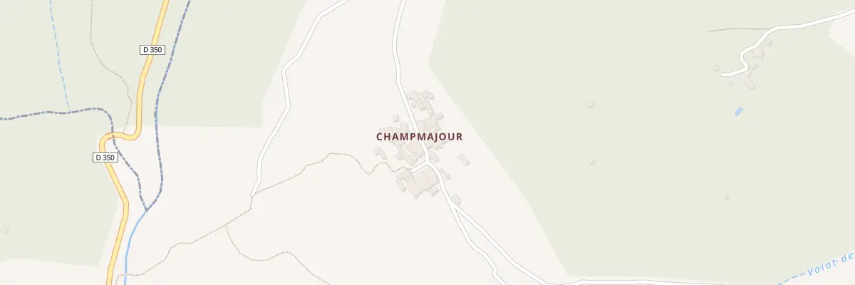Plan du 1446 Che de Champmajour à Chambonas