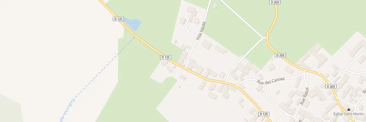 Plan du 1 Voie Haute à Lagesse