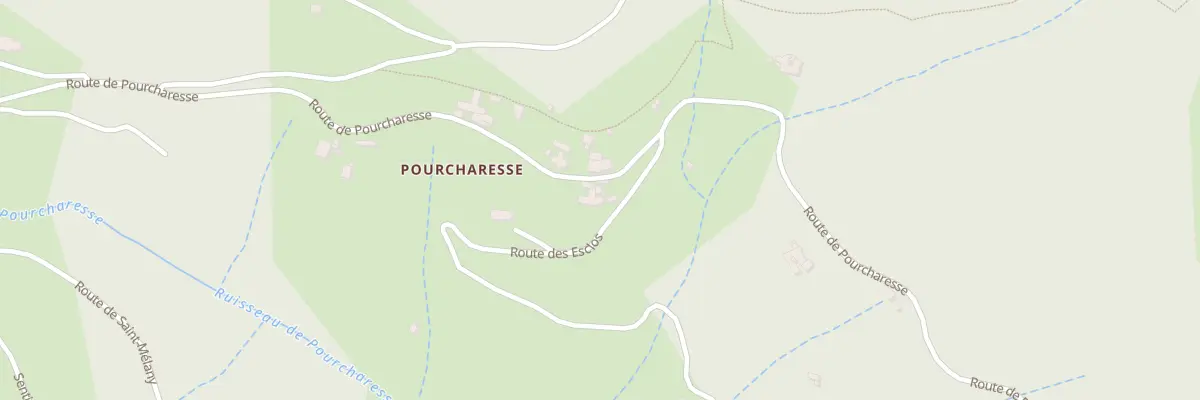Plan du 5005 Pourcharesse à Dompnac